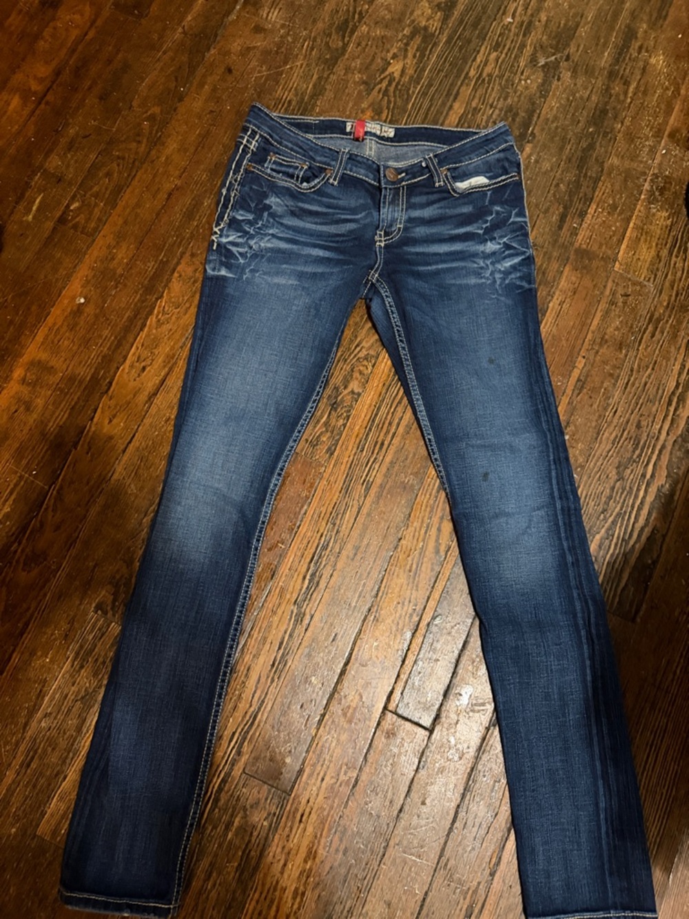 BKE Women's Dark Indigo Skinny Jeans